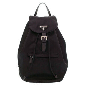 PRADA Two Pocket Tessuto Backpack Rucksack Daybag Black